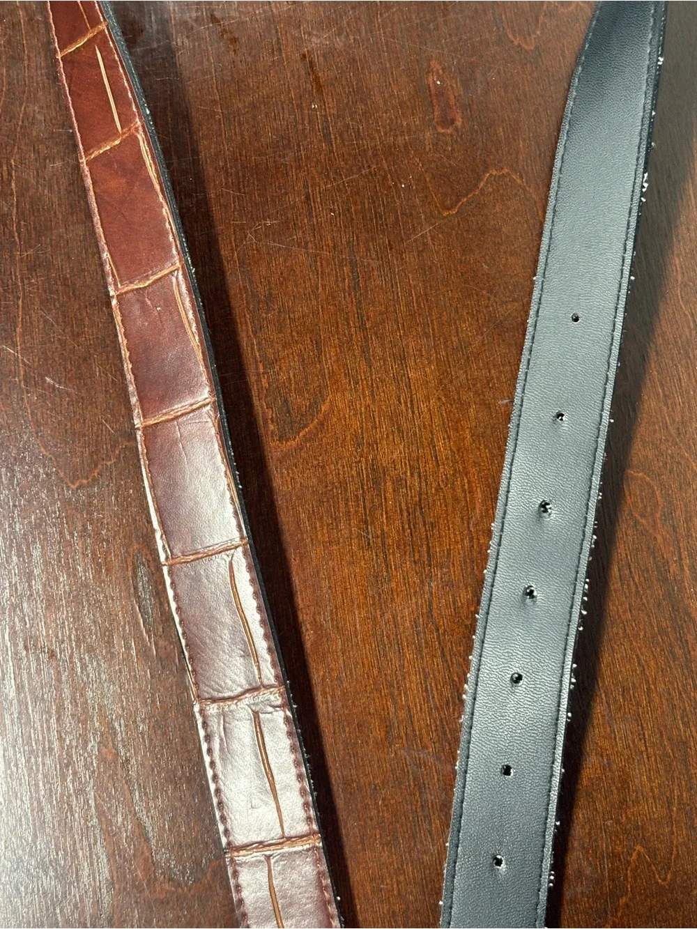 Croc Embossed Brown Men’s Belt